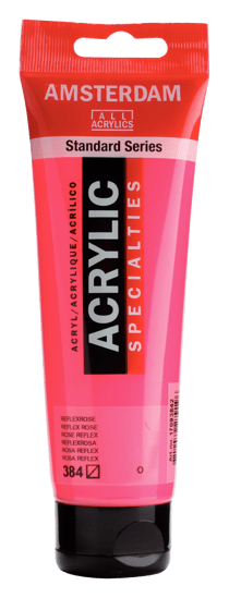 Tube 120 ml de peinture acrylique Royal Talens - Amsterdam - Rose Reflex