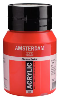 Peinture acrylique - 500ml - rouge pyrrole