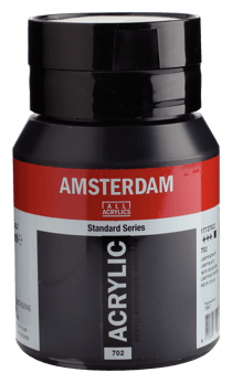 Acrylique Amsterdam Pot 500 ml - Noir De Bougie