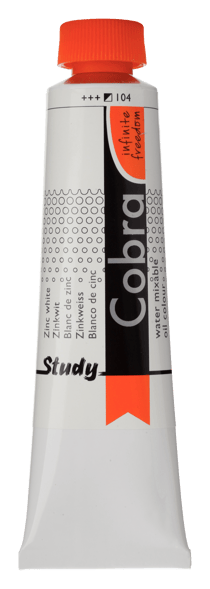 Tube 40 ml de peinture à l'huile Royal Talens - Cobra Study - blanc de zinc - Étude