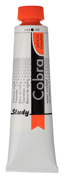 Tube 40 ml de peinture à l'huile Royal Talens - Cobra Study - blanc de titane - Étude