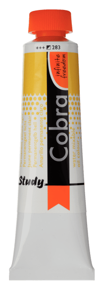 Tube 40 ml de peinture à l'huile Royal Talens - Cobra Study - jaune permanent clair - Étude