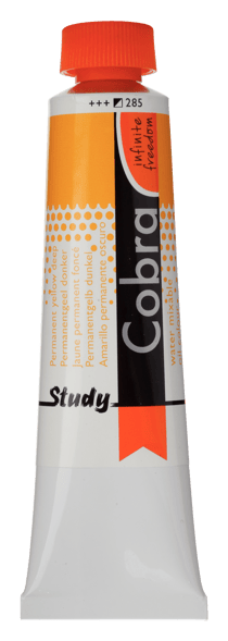 Tube 40 ml de peinture à l'huile Royal Talens - Cobra Study - jaune permanent foncé - Étude