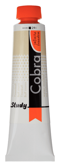 Tube 40 ml de peinture à l'huile Royal Talens - Cobra Study - buff titane - Étude