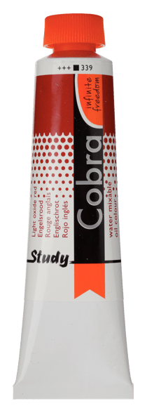 Tube 40 ml de peinture à l'huile Royal Talens - Cobra Study - rouge oxyde clair - Étude
