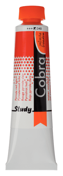 Tube 40 ml de peinture à l'huile Royal Talens - Cobra Study - rouge pyrrole clair - Étude