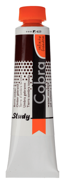 Tube 40 ml de peinture à l'huile Royal Talens - Cobra Study - terre d'ombre brûlée - Étude