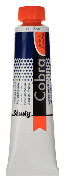 Tube 40 ml de peinture à l'huile Royal Talens - Cobra Study - bleu de Prusse - Étude