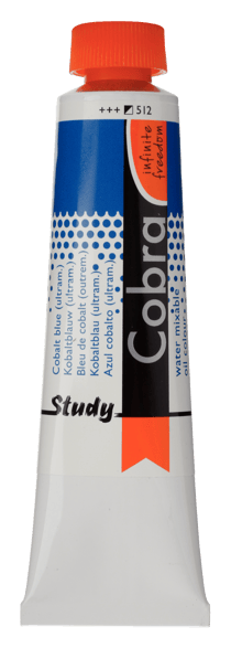 Tube 40 ml de peinture à l'huile Royal Talens - Cobra Study - bleu de cobalt outremer - Étude