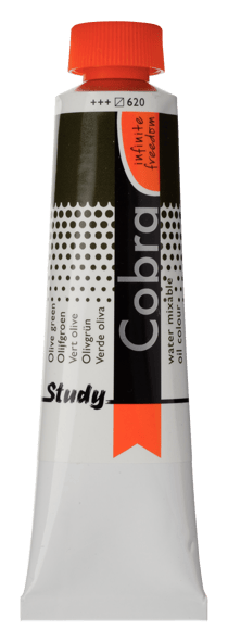 Tube 40 ml de peinture à l'huile Royal Talens - Cobra Study - vert olive - Étude