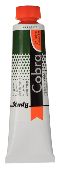 Tube 40 ml de peinture à l'huile Royal Talens - Cobra Study - vert sapin - Étude