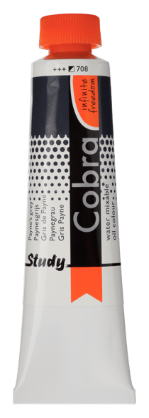 Tube 40 ml de peinture à l'huile Royal Talens - Cobra Study - gris de Payne - Étude
