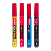 Lot de 4 acrylmarkers Mediums Basic - Amsterdam