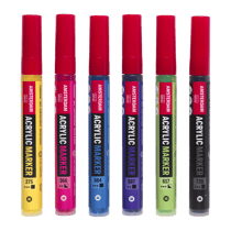 Lot de 6 acrylmarkers Medium - Amsterdam