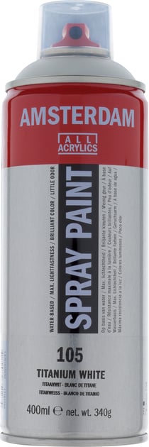 Bombe de peinture Amsterdam - 400 ml - Blanc De Titane