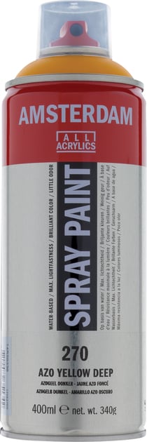 Bombe de peinture Amsterdam - 400 ml - Jaune Azo Foncé