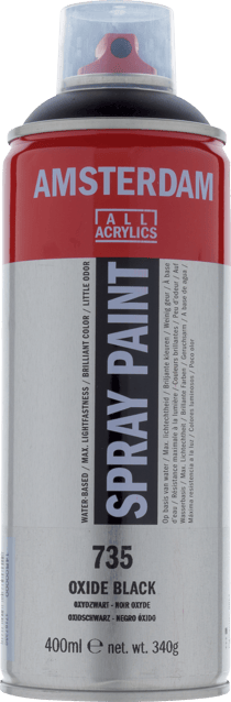 Bombe de peinture Amsterdam - 400 ml - Noir Oxyde