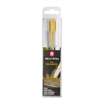 Set de 3 crayons gel Gelly Roll Metallic or/argent/blanc
