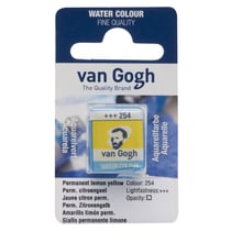 Demi-godet d'aquarelle fine Van Gogh - 254 Jaune Citron Permanent