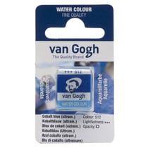 Demi-godet d'aquarelle fine Van Gogh - 512 Bleu de cobalt / Outremer
