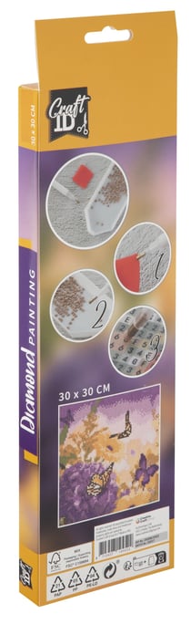 Kit Diamond painting Craft Id - Fleurs - 30 x 30 cm