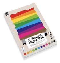 Bloc papier Craft Id - 24 feuilles - Multicolore pastel - A4 21 x 29,7 cm - 220 g/m²