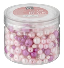 Lot de perles de verre Craft Id - 130 g - Couleur aléatoire - Vendu à l'unité