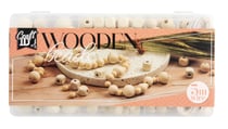 Lot de 130 de perles en bois Craft Id 