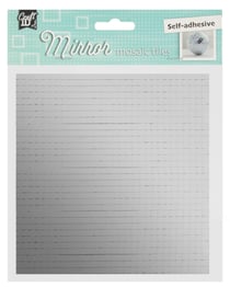 Lot de 420 carrés de mosaïque miroir auto-collants Craft Id - Argent