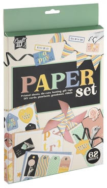 Papier créatif Craft Id - 62 feuilles - A4 21 x 29,7 cm