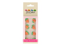  - Lot de 16 décorations en sucre FunCakes - Carotte