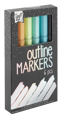 Lot de 6 marqueurs de contour Craft Id