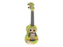 Mahalo Art Series Owl - Ukulélé - acoustique - 4 cordes - soprano - avec boîtier