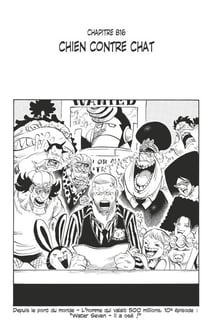 One Piece édition originale - Chapitre 816 - Chien contre chat