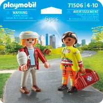 Playmobil® - Secouriste avec blessé - 71506 - Les secours