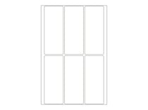 192 étiquettes blanches 32x82mm