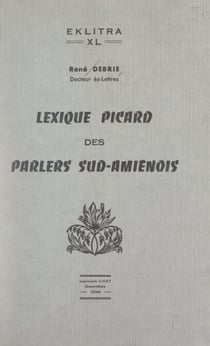 Lexique picard des parlers sud-amiénois