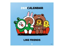 Calendrier mural 2021 - 30 x 30 cm - Grupo Erik - Line Friends
