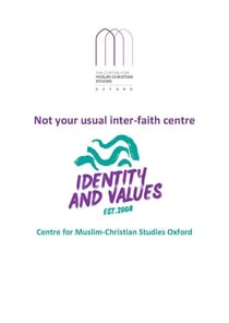 Not Your Usual Interfaith Centre: CMCSO Identity & Values - CMCSO Occasional, #1