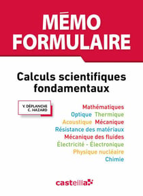 MEMO FORMULAIRE - Calculs scientifiques