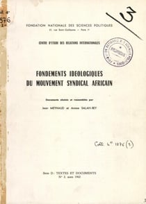 Fondements idéologiques du mouvement syndical africain