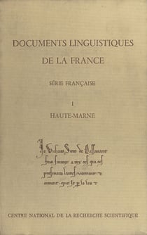 Documents linguistiques de la France, série française (1) : Haute-Marne