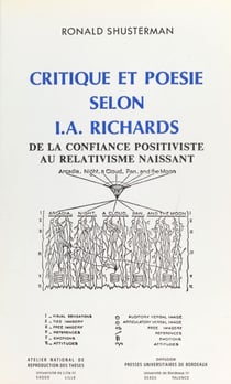 Critique et poésie selon Ivor Armstrong Richards : de la confiance positiviste au relativisme naissant