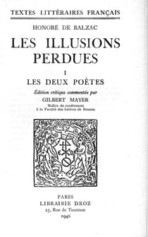 Les Illusions perdues - Tome premier, Les Deux Poètes