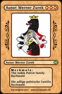 The noble Polish family Buchwald. Die adlige polnische Familie Buchwald.