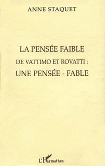 La pensée faible de Vattimo et Rovatti : une pensée fable - Elements pour une analyse sociologique de la territorialité