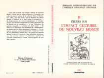 Etudes sur l'impact culturel du Nouveau Monde - Tome 2