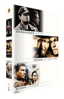 Coffret Leonardo Di Caprio - Mensonges d'état + Gangs of New York + Blood Diamond