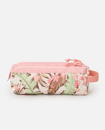 Trousse rectangulaire 2 compartiments Rip Curl - Rose