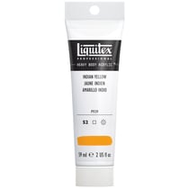 Tube 59 ml de peinture acrylique Liquitex Heavy Body série 2 - Jaune indien - Extra-fine 